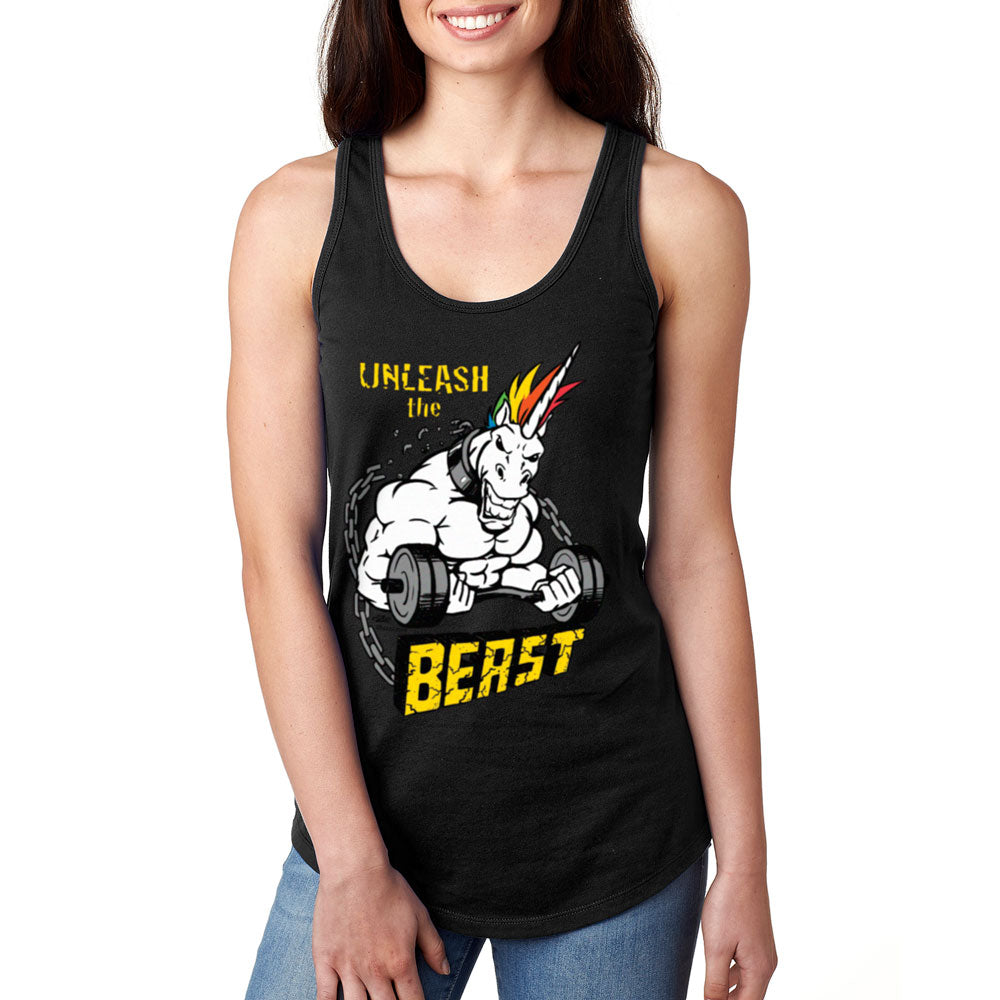 Unleash The Beast - Women's Racerback by Unicorn Muscle - Unicorn Muscle