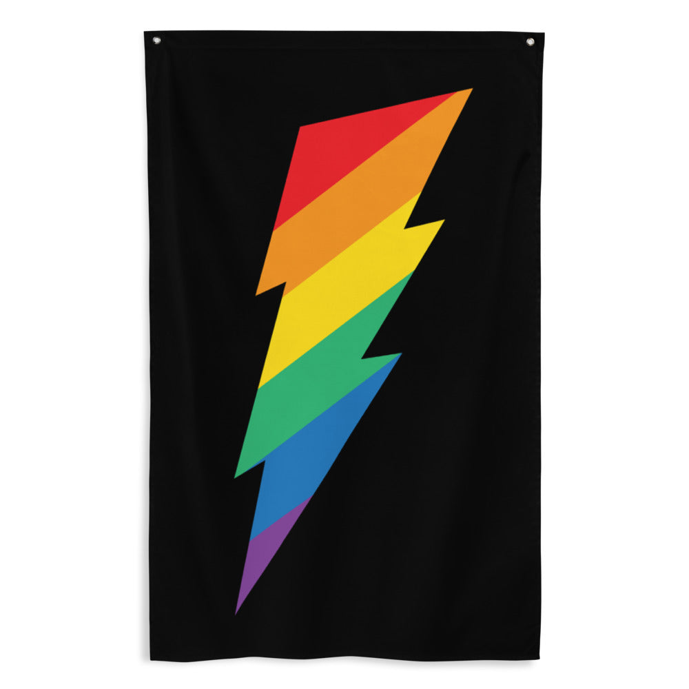 Lightning Rainbow Flag - Unicorn Muscle