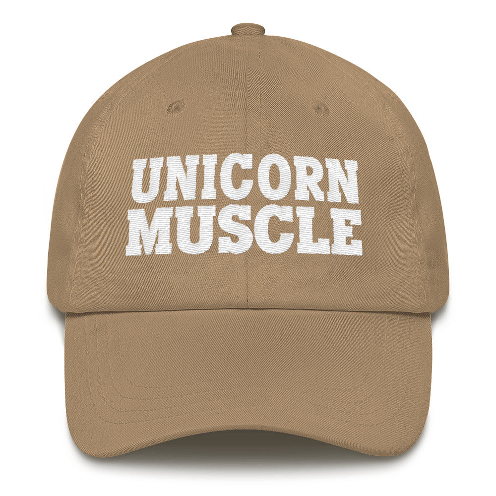 Unicorn Muscle Dad Hat by Unicorn Muscle - Unicorn Muscle