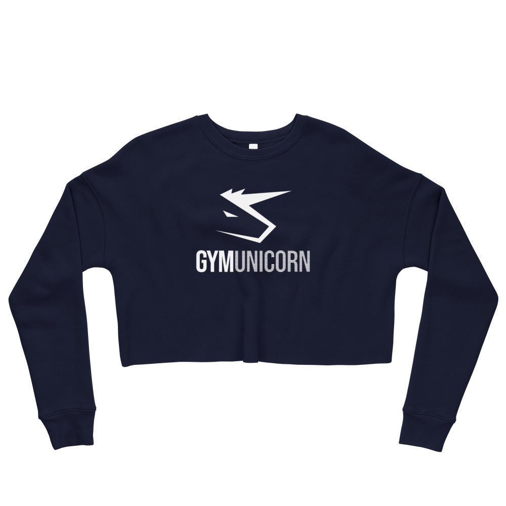 Gym Unicorn Crop Sweatshirt by Unicorn Muscle - Unicorn Muscle