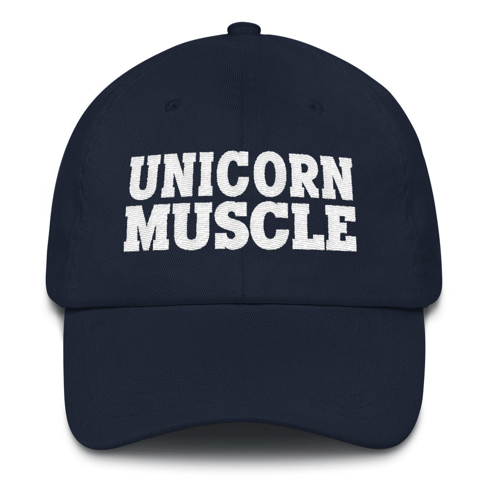 Unicorn Muscle Dad Hat by Unicorn Muscle - Unicorn Muscle