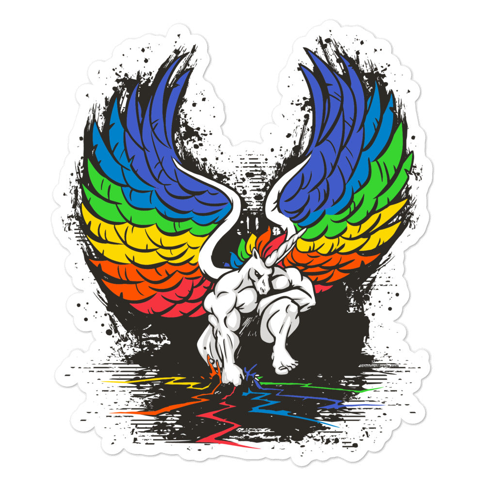 Stand Our Ground - Pride Sticker by Unicorn Muscle - Unicorn Muscle